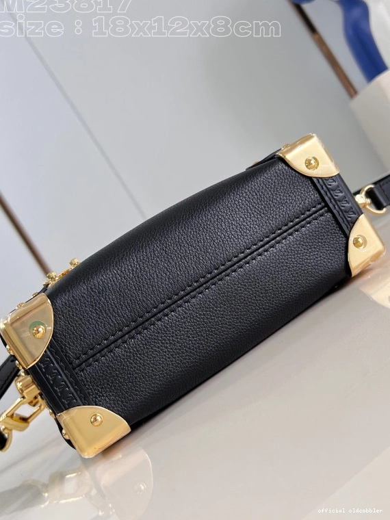 Official oldcobbler Side Trunk VUITTON LOUIS PM-18*12.5*8CM 0809